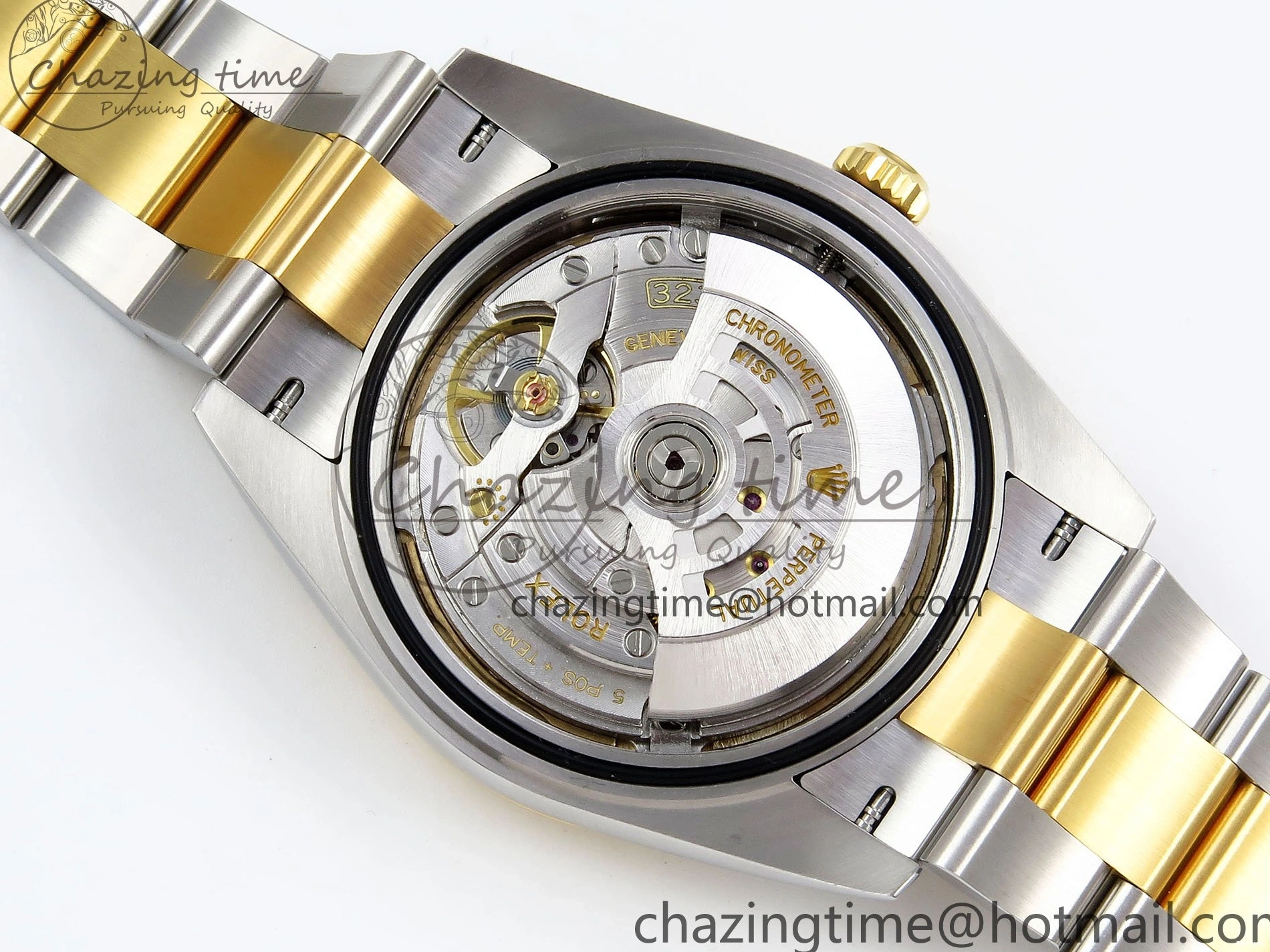 MiroTime 0201 DateJust 41 126333 Clean 1:1 Best Edition 904L Steel YG Stick Dial on SS YG Oyster Bracelet VR EasyCare 1578